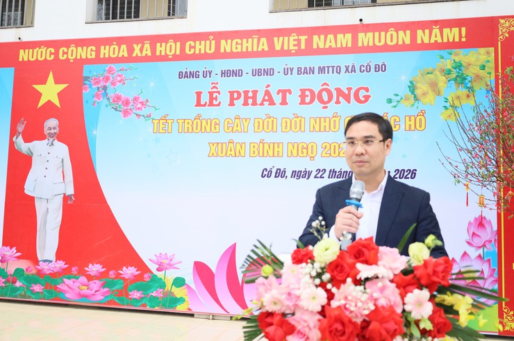 XÃ CỔ ĐÔ TỔ CHỨC LỄ PHÁT ĐỘNG “TẾT TRỒNG CÂY ĐỜI ĐỜI NHỚ ƠN BÁC HỒ” NĂM 2026- Ảnh 2.