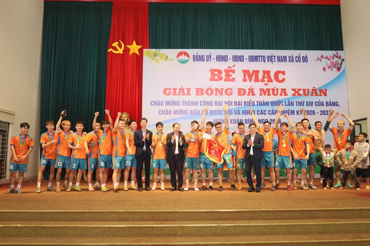 XÃ CỔ ĐÔ TỔ CHỨC GIẢI BÓNG ĐÁ NAM THANH NIÊN MÙA XUÂN BÍNH NGỌ NĂM 2026- Ảnh 4.