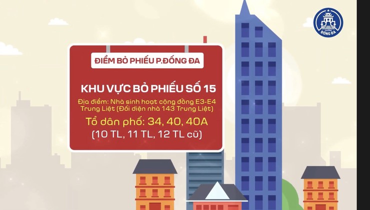 Các khu vực bỏ phiếu trên địa bàn phường Đống Đa- Ảnh 15.