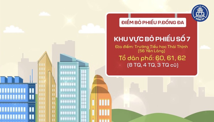 Các khu vực bỏ phiếu trên địa bàn phường Đống Đa- Ảnh 7.