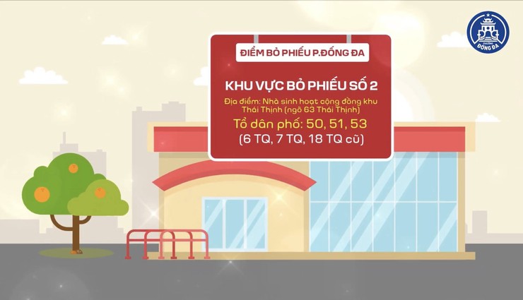 Các khu vực bỏ phiếu trên địa bàn phường Đống Đa- Ảnh 2.