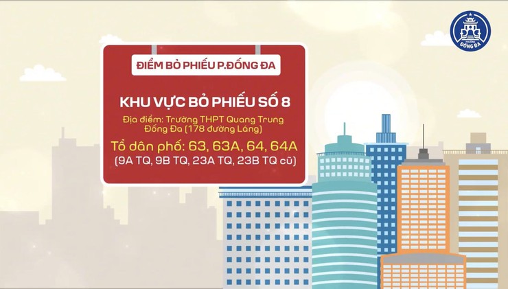 Các khu vực bỏ phiếu trên địa bàn phường Đống Đa- Ảnh 8.