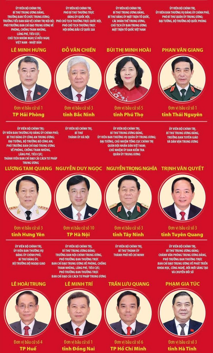 Các đồng chí lãnh đạo cấp cao ứng cử đại biểu Quốc hội khóa XVI- Ảnh 2.