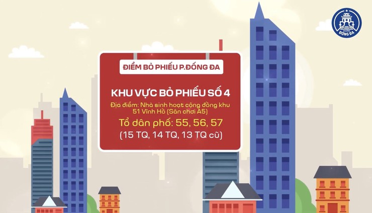 Các khu vực bỏ phiếu trên địa bàn phường Đống Đa- Ảnh 4.