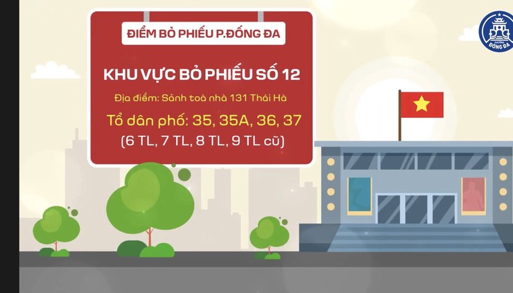 Các khu vực bỏ phiếu trên địa bàn phường Đống Đa- Ảnh 12.