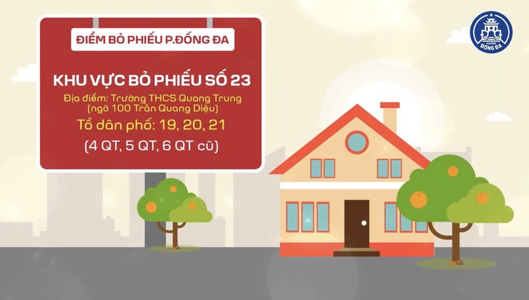 Các khu vực bỏ phiếu trên địa bàn phường Đống Đa- Ảnh 23.