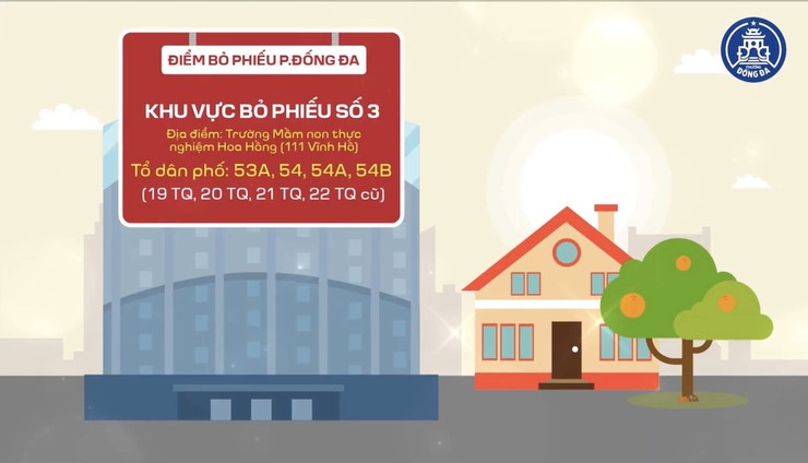 Các khu vực bỏ phiếu trên địa bàn phường Đống Đa- Ảnh 3.