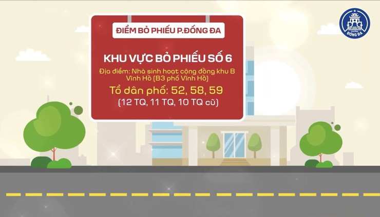 Các khu vực bỏ phiếu trên địa bàn phường Đống Đa- Ảnh 6.