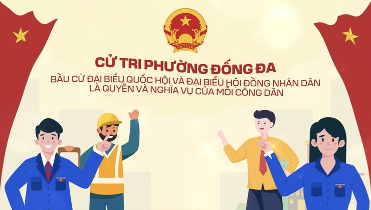 Các khu vực bỏ phiếu trên địa bàn phường Đống Đa- Ảnh 24.