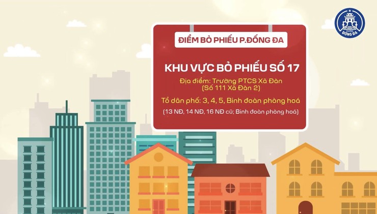 Các khu vực bỏ phiếu trên địa bàn phường Đống Đa- Ảnh 17.