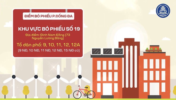 Các khu vực bỏ phiếu trên địa bàn phường Đống Đa- Ảnh 19.