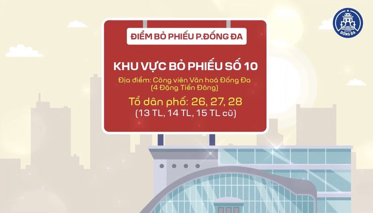 Các khu vực bỏ phiếu trên địa bàn phường Đống Đa- Ảnh 10.