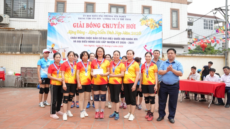 Yên Nghĩa tổ chức thành công Giải bóng chuyền hơi Mừng Xuân Bính Ngọ 2026; chào mừng cuộc Bầu cử đại biểu Quốc hội khóa XVI và HĐND các cấp nhiệm kỳ 2026 – 2031- Ảnh 7.