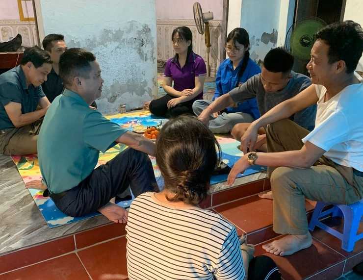 THÔN TRẦN PHÚ THĂM HỎI, ĐỘNG VIÊN THANH NIÊN TRÚNG TUYỂN NGHĨA VỤ QUÂN SỰ VÀ CÔNG AN NHÂN DÂN- Ảnh 2.