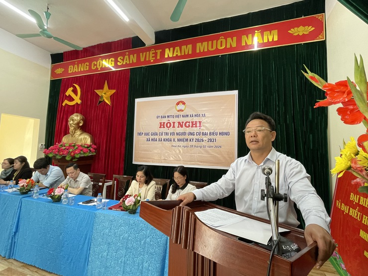 Phát huy dân chủ, trách nhiệm trong hội nghị tiếp xúc cử tri với người ứng cử đại biểu HĐND xã Hòa Xá- Ảnh 16.