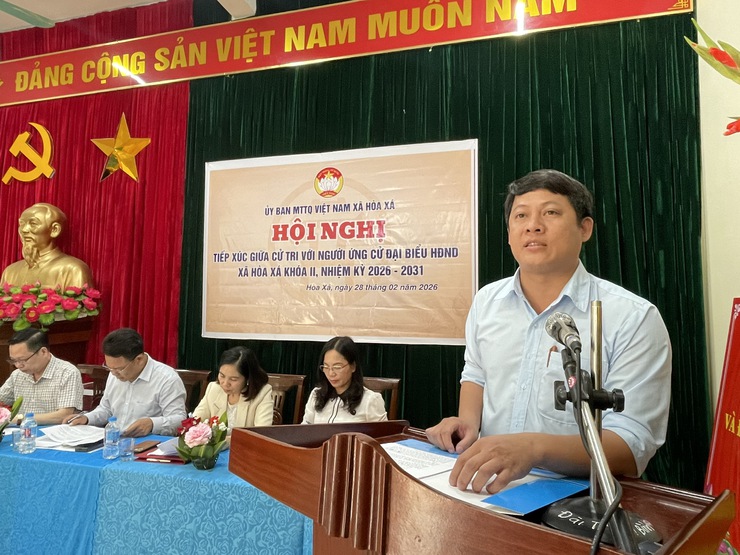 Phát huy dân chủ, trách nhiệm trong hội nghị tiếp xúc cử tri với người ứng cử đại biểu HĐND xã Hòa Xá- Ảnh 17.