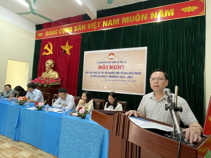 Phát huy dân chủ, trách nhiệm trong hội nghị tiếp xúc cử tri với người ứng cử đại biểu HĐND xã Hòa Xá- Ảnh 13.