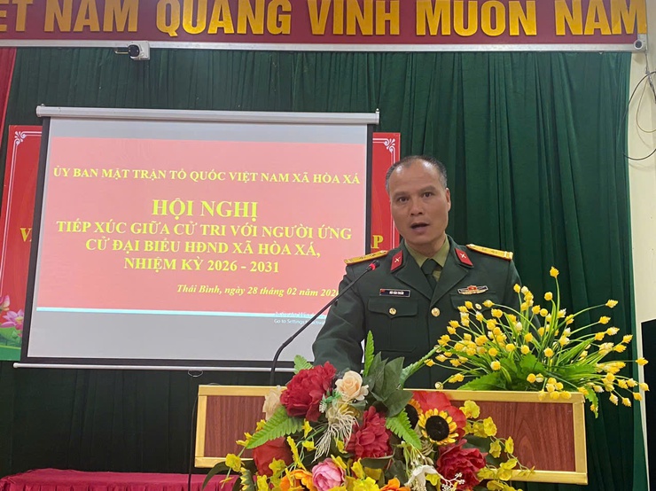 Phát huy dân chủ, trách nhiệm trong hội nghị tiếp xúc cử tri với người ứng cử đại biểu HĐND xã Hòa Xá- Ảnh 2.