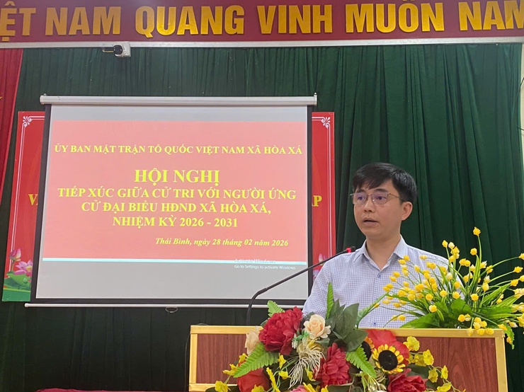 Phát huy dân chủ, trách nhiệm trong hội nghị tiếp xúc cử tri với người ứng cử đại biểu HĐND xã Hòa Xá- Ảnh 3.