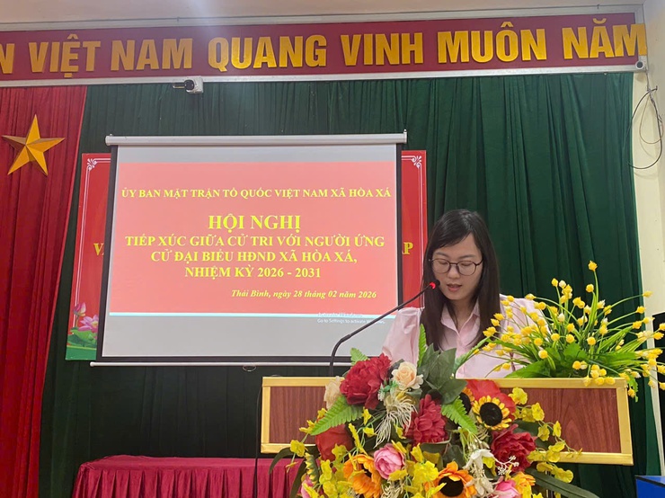 Phát huy dân chủ, trách nhiệm trong hội nghị tiếp xúc cử tri với người ứng cử đại biểu HĐND xã Hòa Xá- Ảnh 4.