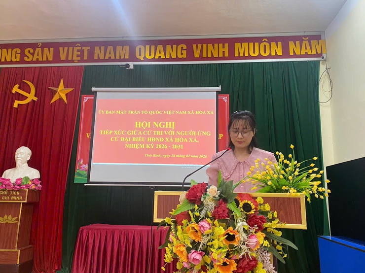 Phát huy dân chủ, trách nhiệm trong hội nghị tiếp xúc cử tri với người ứng cử đại biểu HĐND xã Hòa Xá- Ảnh 6.