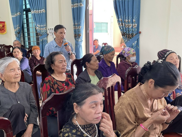 Phát huy dân chủ, trách nhiệm trong hội nghị tiếp xúc cử tri với người ứng cử đại biểu HĐND xã Hòa Xá- Ảnh 14.