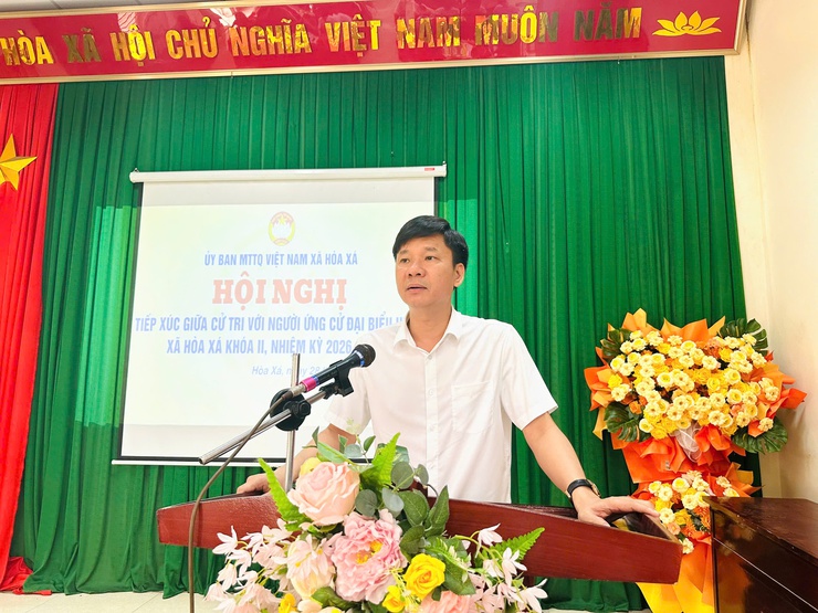 Phát huy dân chủ, trách nhiệm trong hội nghị tiếp xúc cử tri với người ứng cử đại biểu HĐND xã Hòa Xá- Ảnh 10.