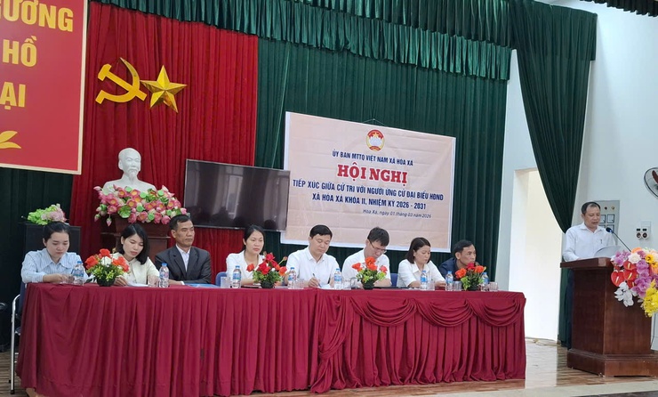 MTTQ VIỆT NAM XÃ HÒA XÁ TỔ CHỨC HỘI NGHỊ TIẾP XÚC CỬ TRI PHỤC VỤ VẬN ĐỘNG BẦU CỬ ĐẠI BIỂU HĐND XÃ KHÓA II, NHIỆM KỲ 2026–2031- Ảnh 13.