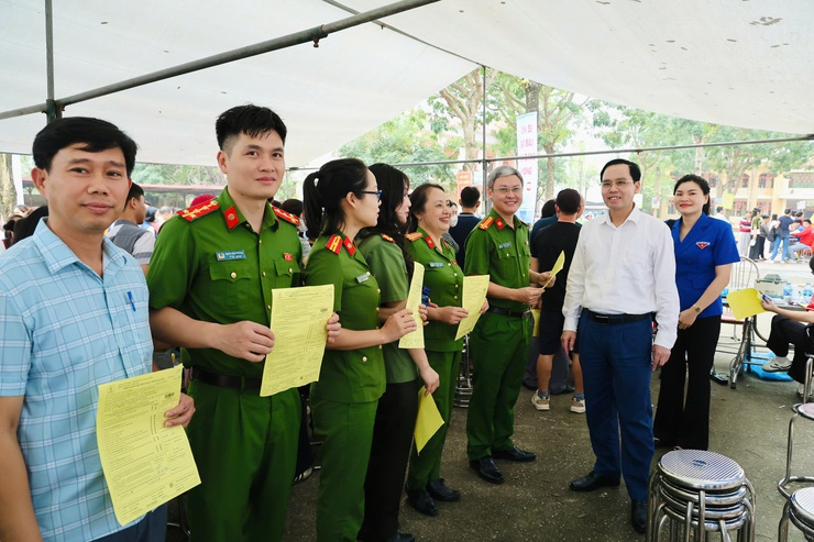 Sôi nổi Ngày hội hiến máu tình nguyện xã Phú Nghĩa năm 2026- Ảnh 1.