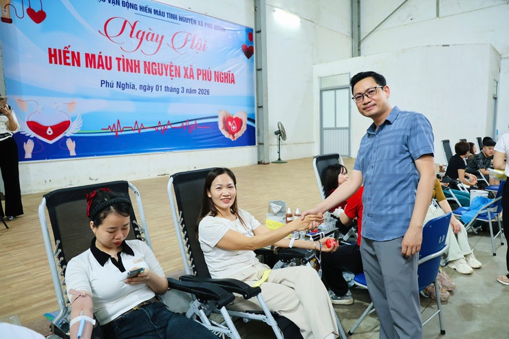 Sôi nổi Ngày hội hiến máu tình nguyện xã Phú Nghĩa năm 2026- Ảnh 31.