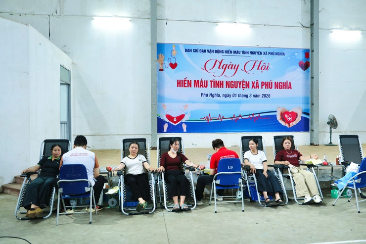 Sôi nổi Ngày hội hiến máu tình nguyện xã Phú Nghĩa năm 2026- Ảnh 33.