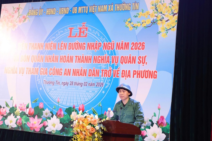 Thanh niên xã Thường Tín sẵn sàng lên đường nhập ngũ năm 2026- Ảnh 4.