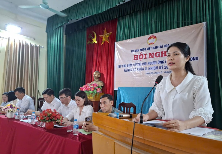 MTTQ VIỆT NAM XÃ HÒA XÁ TỔ CHỨC HỘI NGHỊ TIẾP XÚC CỬ TRI PHỤC VỤ VẬN ĐỘNG BẦU CỬ ĐẠI BIỂU HĐND XÃ KHÓA II, NHIỆM KỲ 2026–2031- Ảnh 9.