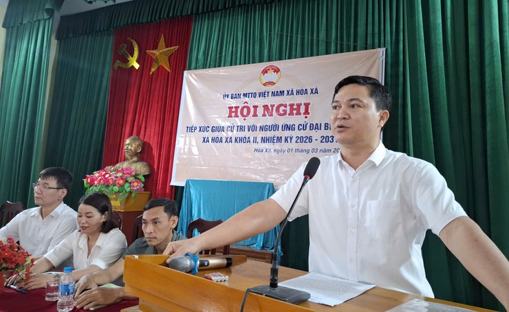 MTTQ VIỆT NAM XÃ HÒA XÁ TỔ CHỨC HỘI NGHỊ TIẾP XÚC CỬ TRI PHỤC VỤ VẬN ĐỘNG BẦU CỬ ĐẠI BIỂU HĐND XÃ KHÓA II, NHIỆM KỲ 2026–2031- Ảnh 7.
