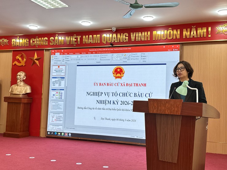 Uỷ ban bầu cử xã Đại Thanh tổ chức tập huấn nghiệp vụ Bầu cử- Ảnh 2.