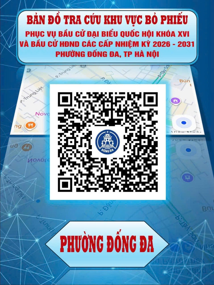 Bản đồ số khu vực bầu cử – tiện ích mới cho cử tri phường Đống Đa- Ảnh 1.