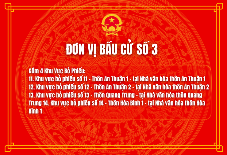 32 địa điểm bỏ phiếu bầu cử đại biểu Quốc hội và đại biểu HĐND các cấp trên địa bàn xã Trần Phú- Ảnh 3.