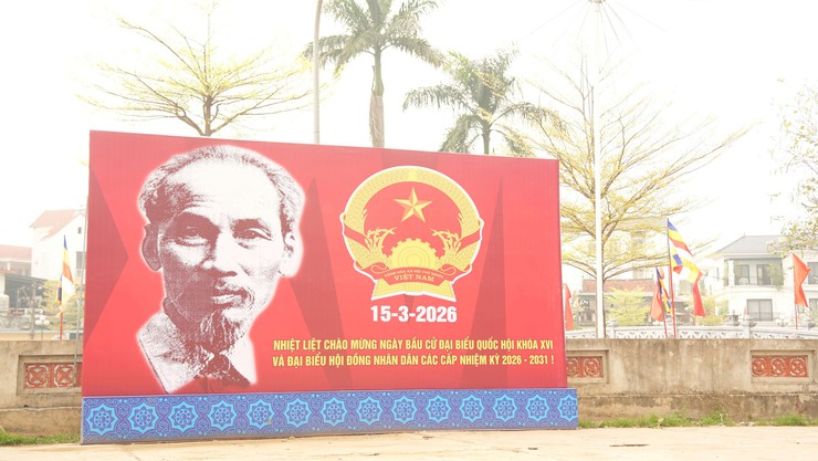 Dương Hoà đa dạng hình thức tuyên truyền, cổ động trực quan về bầu cử - Ảnh 5.