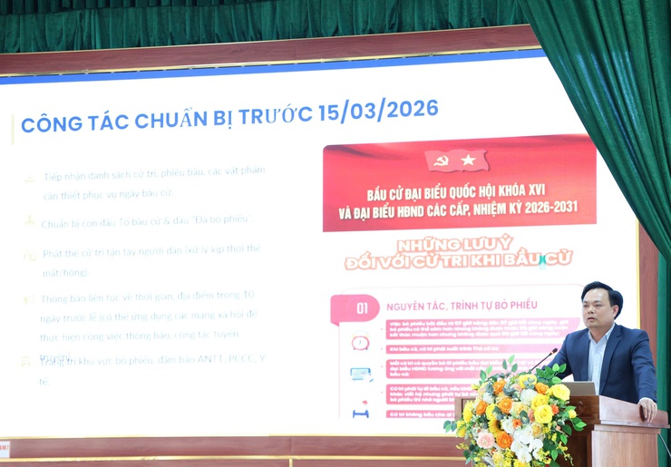 Xã Tam Hưng tập huấn nghiệp vụ công tác bầu cử- Ảnh 1.