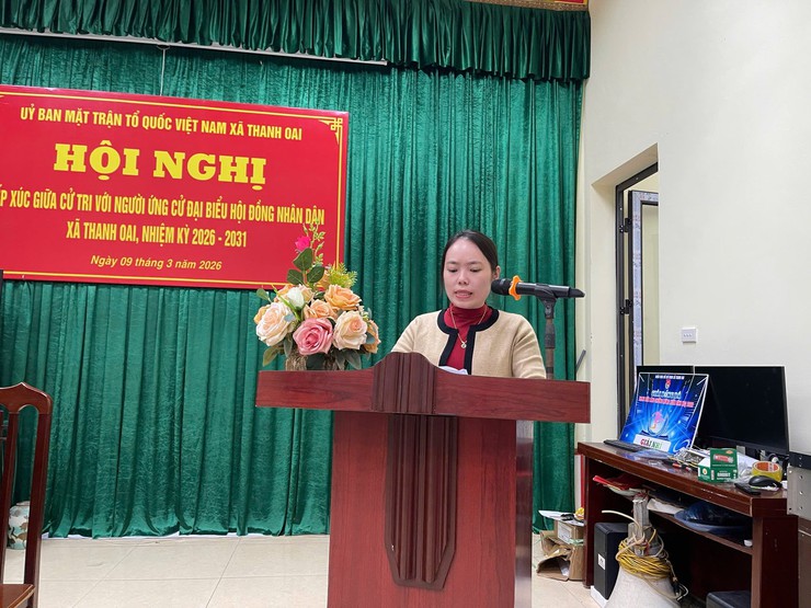 HỘI NGHỊ TIẾP XÚC CỬ TRI ĐƠN VỊ BẦU CỬ SỐ 6 TẠI THÔN TÂN TIẾN- Ảnh 8.