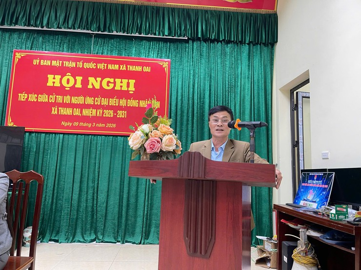 HỘI NGHỊ TIẾP XÚC CỬ TRI ĐƠN VỊ BẦU CỬ SỐ 6 TẠI THÔN TÂN TIẾN- Ảnh 6.