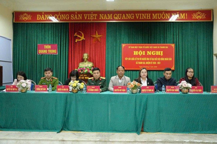 Cử tri thôn Quang Trung gặp gỡ các ứng cử viên đại biểu HĐND xã nhiệm kỳ 2026 – 2031- Ảnh 1.