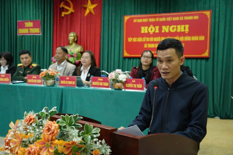 Cử tri thôn Quang Trung gặp gỡ các ứng cử viên đại biểu HĐND xã nhiệm kỳ 2026 – 2031- Ảnh 6.