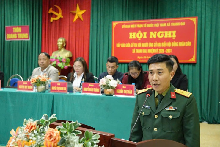 Cử tri thôn Quang Trung gặp gỡ các ứng cử viên đại biểu HĐND xã nhiệm kỳ 2026 – 2031- Ảnh 4.