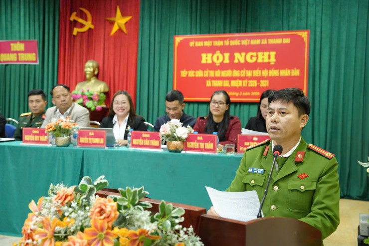 Cử tri thôn Quang Trung gặp gỡ các ứng cử viên đại biểu HĐND xã nhiệm kỳ 2026 – 2031- Ảnh 9.