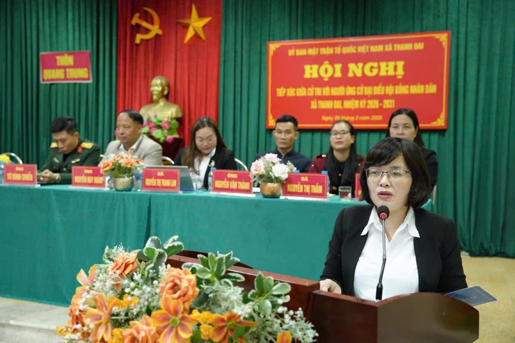 Cử tri thôn Quang Trung gặp gỡ các ứng cử viên đại biểu HĐND xã nhiệm kỳ 2026 – 2031- Ảnh 7.