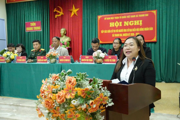 Cử tri thôn Quang Trung gặp gỡ các ứng cử viên đại biểu HĐND xã nhiệm kỳ 2026 – 2031- Ảnh 5.