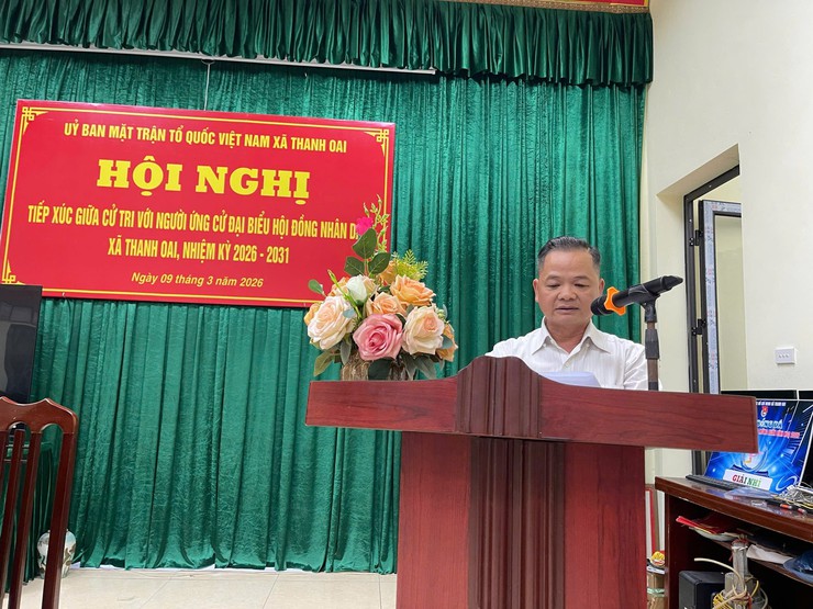 HỘI NGHỊ TIẾP XÚC CỬ TRI ĐƠN VỊ BẦU CỬ SỐ 6 TẠI THÔN TÂN TIẾN- Ảnh 7.