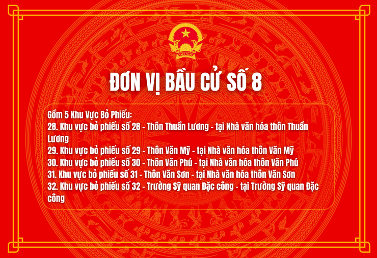 32 địa điểm bỏ phiếu bầu cử đại biểu Quốc hội và đại biểu HĐND các cấp trên địa bàn xã Trần Phú- Ảnh 8.