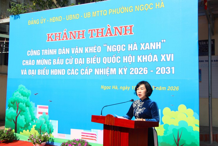 KHÁNH THÀNH MÔ HÌNH “DÂN VẬN KHÉO” - CHÀO MỪNG CUỘC BẦU CỬ ĐẠI BIỂU QUỐC HỘI KHÓA XVI VÀ ĐẠI BIỂU HĐND CÁC CẤP NHIỆM KỲ 2026- 2031- Ảnh 2.